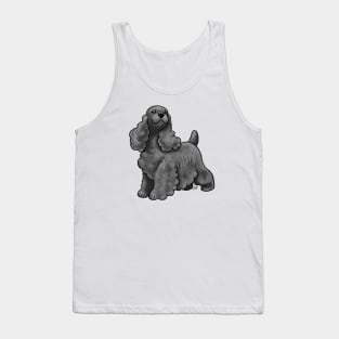 Dog - Cocker Spaniel - Black Tank Top